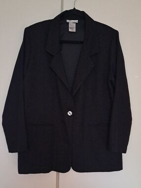 dressbarn Dark Navy Single-Button Women's Blazer